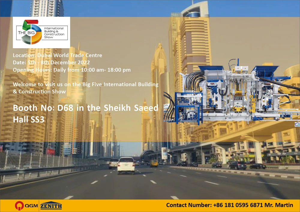 QGM Group osaleb AÜE 2022 näitusel BIG 5 Show