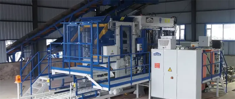 Aafrikas on käivitatud täisautomaatne mitmekihiline betoonist blokeerivate telliste tootmisprojekt.